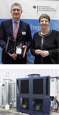 Im April dieses Jahres erhielt Burkhard Dunst für ein nachhaltiges 
Anlagenkonzept des Biomarktes Hauser in Lauchingen (Bild unten mit Speicher 
und Propan-Flüssigkeitskühler) die Auszeichnung Deutscher Kältepreis 
2016“ aus den Händen von…