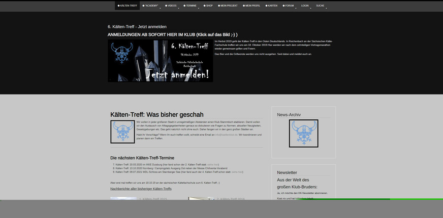 Alles rund um den Kälten-Treff. Mit Nachberichten, Videos, unveröffentlichtem Material