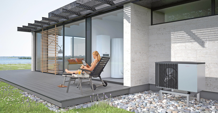 Die Funktionsweise von Luft-/Wasser-Wärmepumpen wird für den Kühlbetrieb einfach umgedreht, wie ein Kühlschrank erzeugt die Vitocal 200-S dann aktiv Kälte.