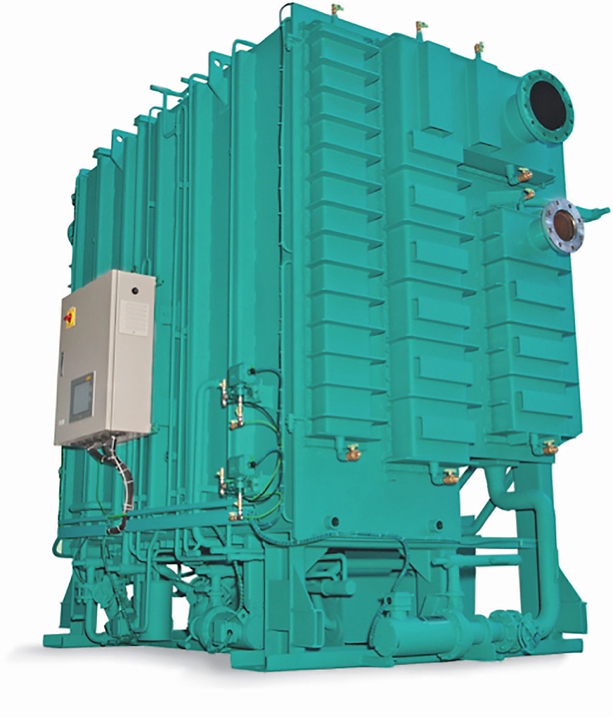Die YHAU Absorptions­kältemaschinen von Johnson Controls sind mit einer zweistufigen Verdampfer-/Absorber-Technologie ausgestattet. Sie nutzen Wasser als Kältemittel, tragen damit nicht zum Ozonabbau bei und sind extrem nachhaltig und effizient.
