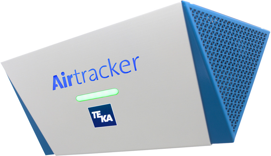 Drei Luftqualitätssensoren Airtracker messen den Feinstaubgehalt, die Temperatur und den Feuchtegehalt der Luft ebenso wie die Geräuschbelastung, sind mit den BlowTec-Anlagen verbunden und fahren diese automatisch hoch- bzw. herunter.