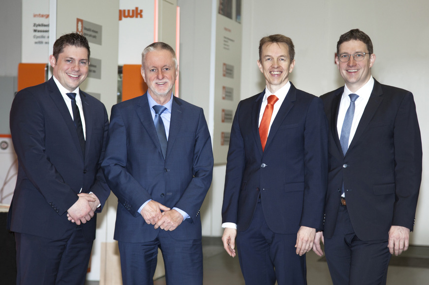 v.l.n.r. Nicolai Küls, Helmut Gries, Dr. Michael Zaun, Hendirk Niestert.