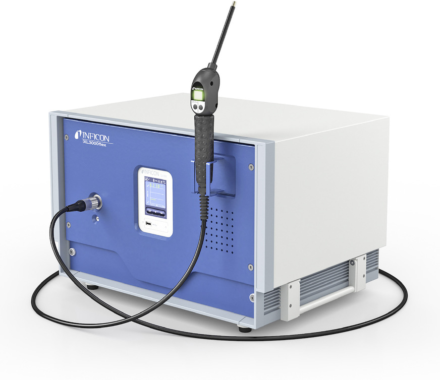 Das Schnüffellecksuchgerät XL3000flex eignet sich sowohl für den mobilen Einsatz als auch Roboteranwendungen.