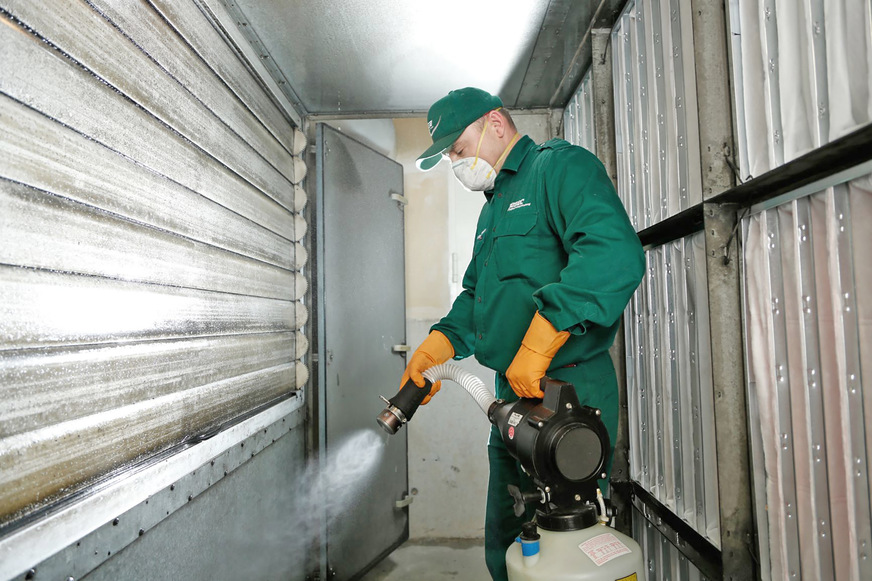 Reinigung eines Luftkanals