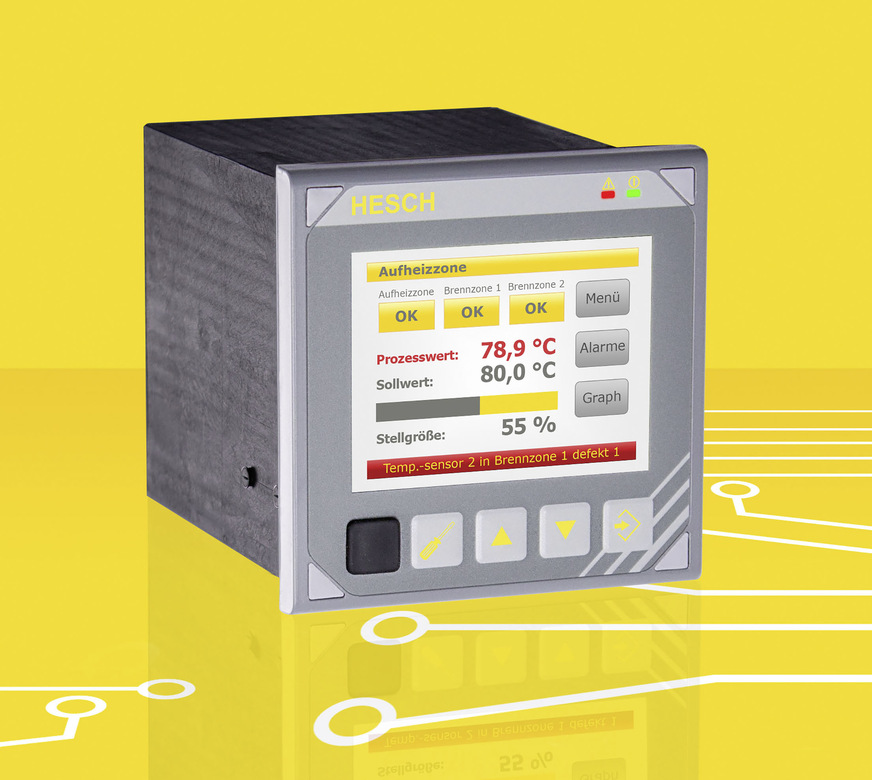 Der Multifunktionscontroller HE 5697 MFC ermöglicht die Erstellung einer Steuerung für komplexe Prozesse ohne Programmierkenntnisse.