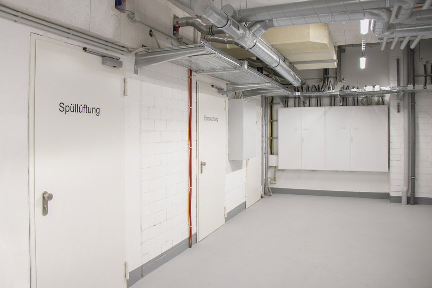 Die TSA-Zentrale befindet sich im zweiten Unter­geschoss des Gebäudes.