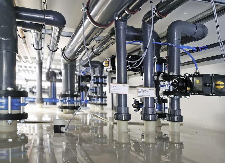 Reisner hat das gesamte Rohrleitungsnetz sauber und korrosionsfrei ausgeführt.