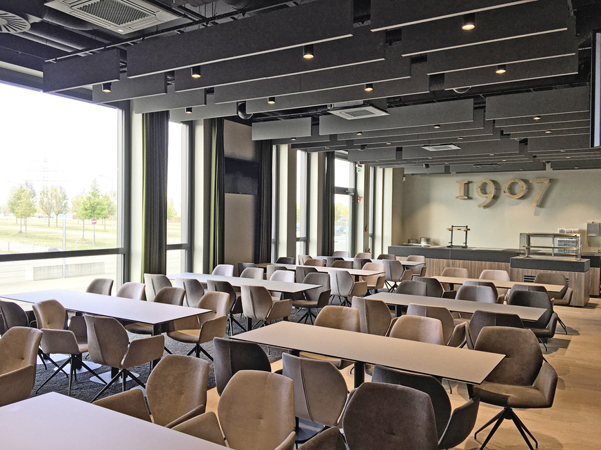 Die Komfortpaneele im 1907 Club sorgen für eine optimale Luftverteilung und reduzieren Zugluft.