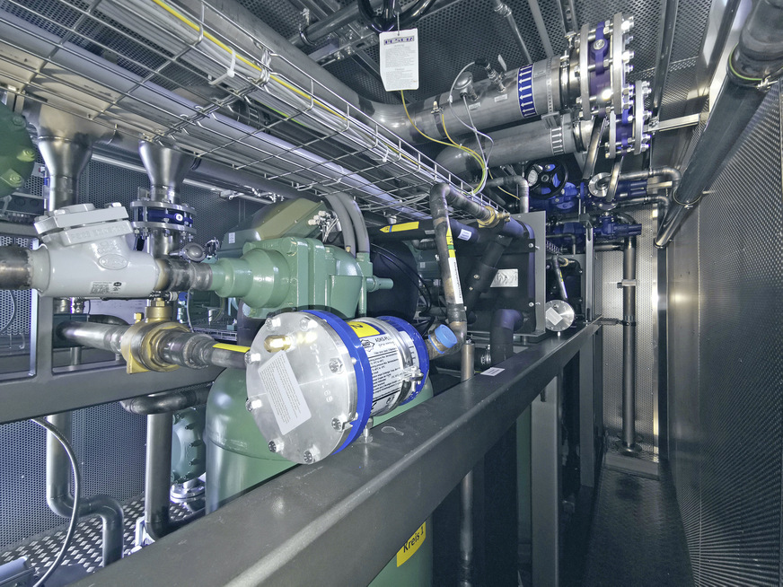 Beide Anlagen stellen Kälte auf einem Temperaturniveau von -40 °C bereit.