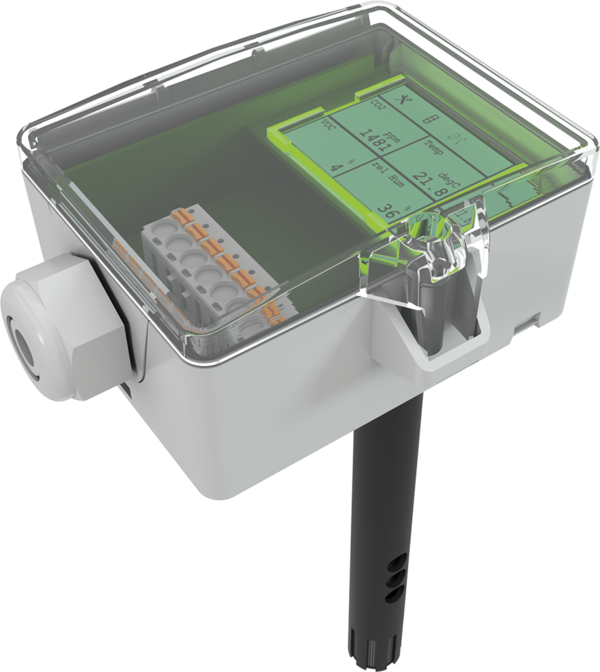 Auch Kombifühler wie der LK Plus LCD zur Montage im Lüftungskanal sind im Programm des Herstellers.