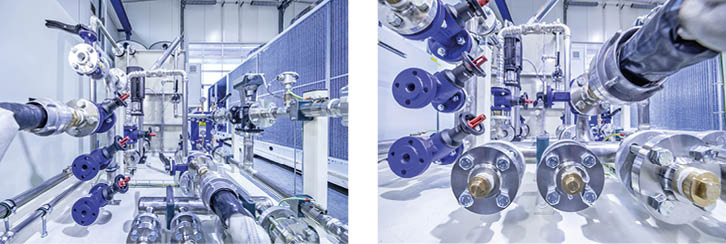 Verfahrenstechnik pur, „ready for connection“: Der Wärmeübertrager in der Installationsphase.