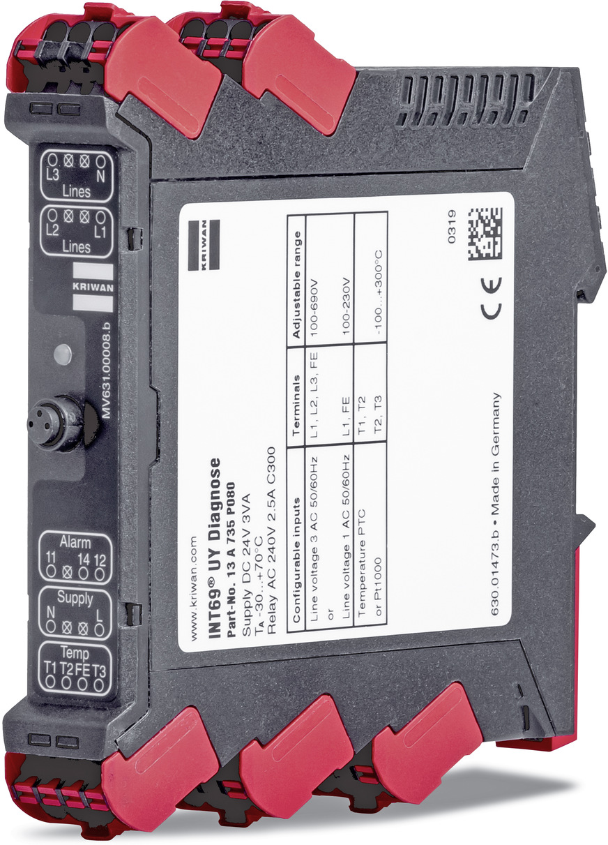 Spannungswächter INT 69 UY Diagnose von Kriwan.