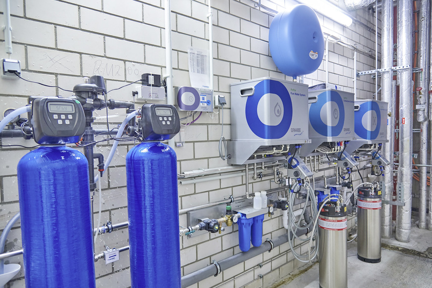 Die mehrstufige Wasseraufbereitung garantiert eine sichere und keimfreie Luftbefeuchtung.