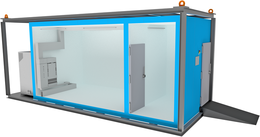 Bild 3: Next Generation Tieftemperaturlageraum bis -110 °C für z.B. Impfstofflagerung bei -80 °C mit integrierter Kaltluftkältetechnik .