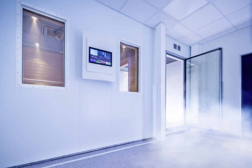 Kälte für das Wohlbefinden: Ein bis drei Minuten bei -110 °C und Schmerzpatienten fühlen sich besser. L&R liefert die nötige Kältetechnik.