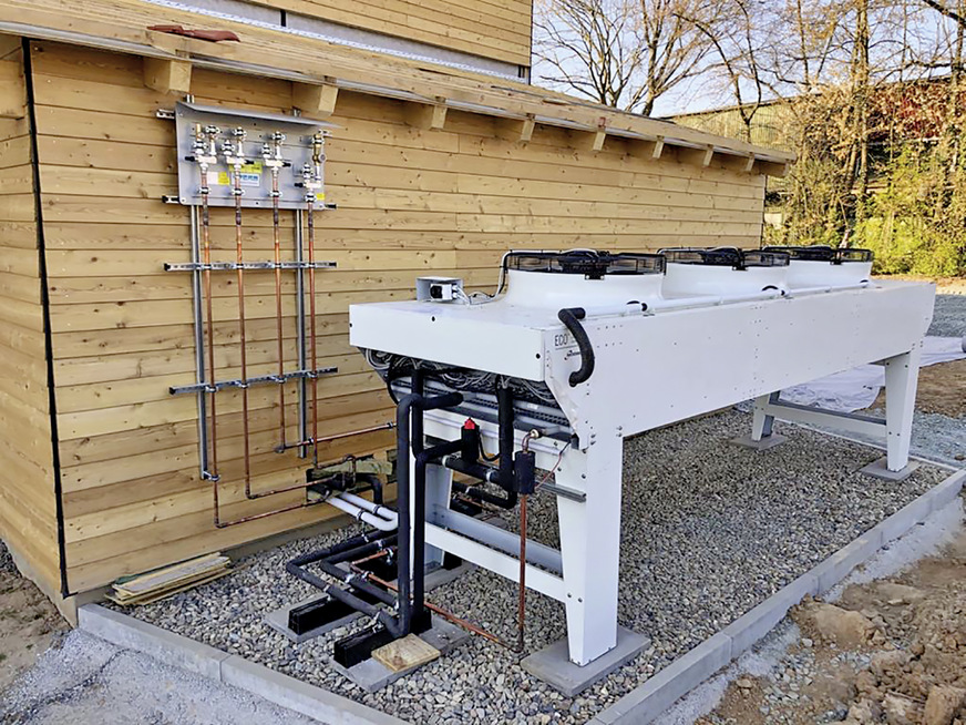 Der Whiteline Gaskühler ist als Kombigerät mit Wärmepumpenverdampfer ausgeführt.