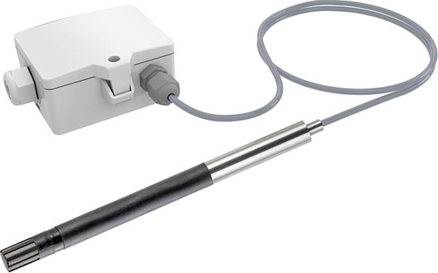 Feuchte und Temperatur gleichzeitig ermittelt der Decken-Pendelfühler FTP+.