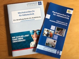 Diese Info-Flyer werden an die interessierten Schüler verteilt.