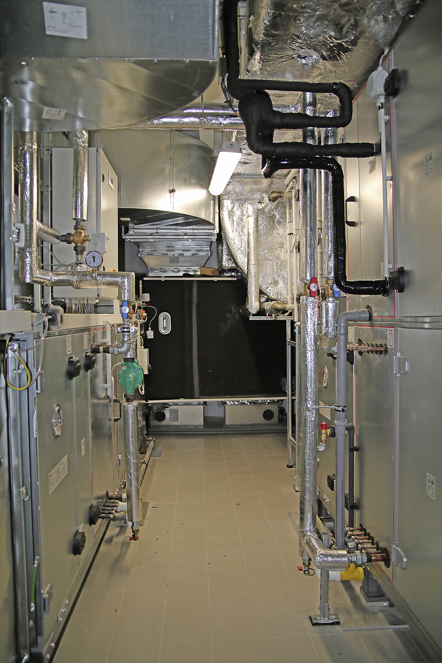 Blick in den Lüftungszentrale