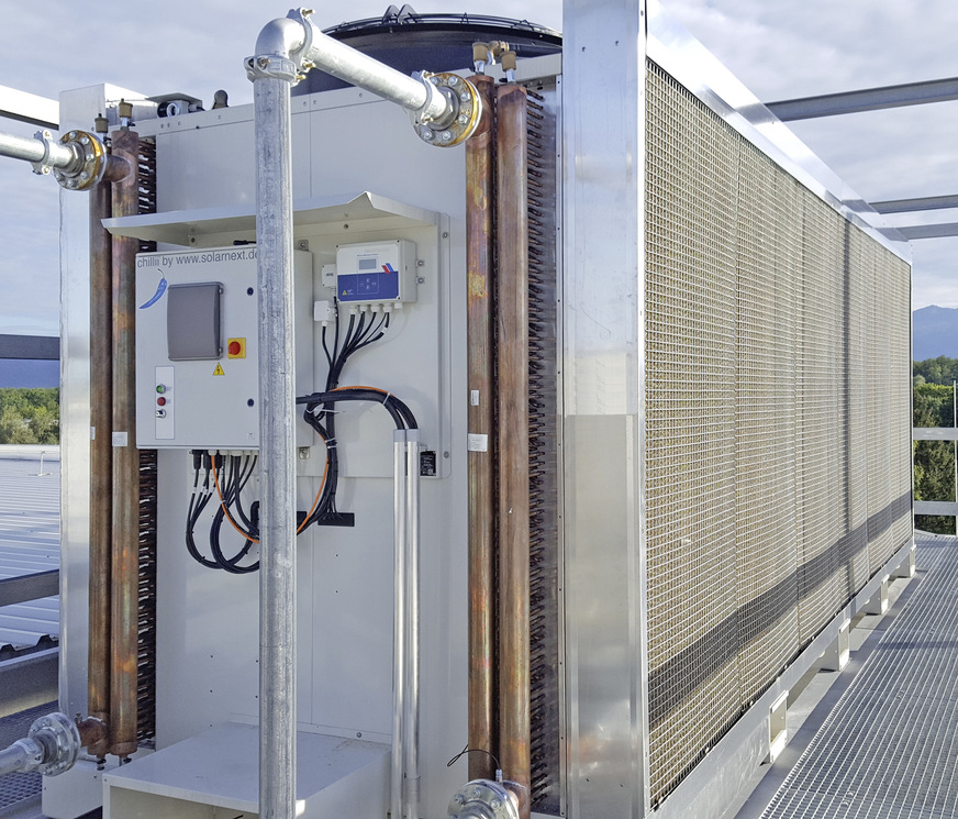 ECO-Cooler der Solar Next AG im Quartier Bahnhof Nord Rosenheim.