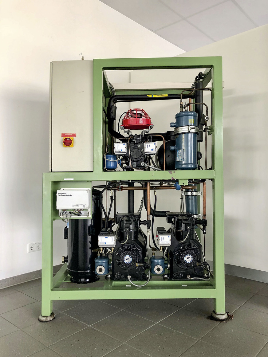 Der Prototyp des „Dispack1“, damals mit dem Kältemittel R404A: Die Einführung bei der REWE-Group war ein voller Erfolg