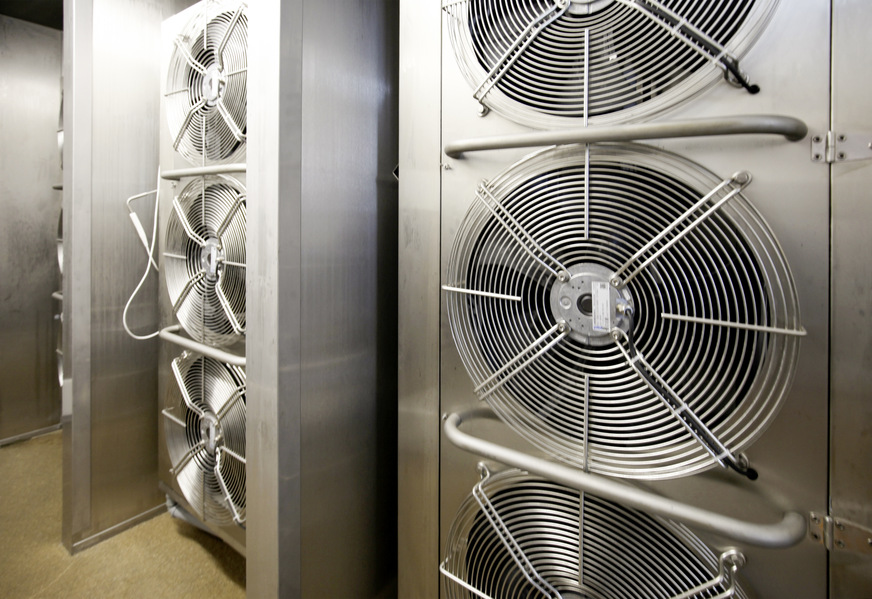 Mit elektronischen Carel E2V Expansionsventilen ausgestattete Verdampfer der Küchen-Schnellkühler