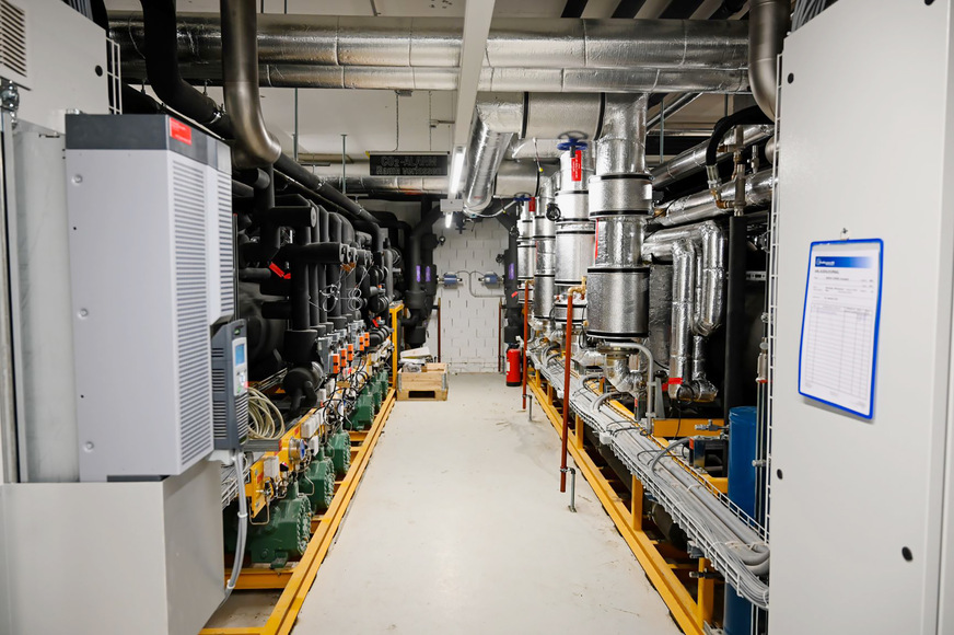 Migros Surseepark: Blick in die Kältezentrale