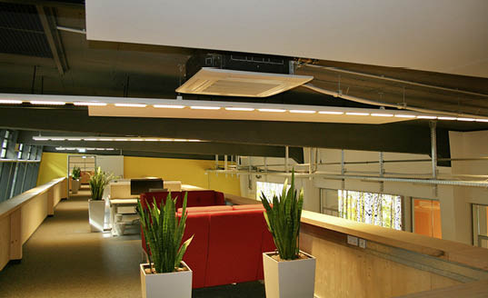 Die FDT56KXZE1 Deckenkassetten kommen auch in Ruhezonen und in den Business Lounges zum Einsatz.
