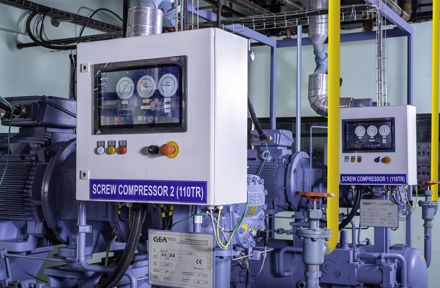 Das Design des Verdichters der M-Serie von GEA Grasso sorgte für eine 15- bis 20-prozentige Steigerung der Energieeffizienz des Kältesystems.