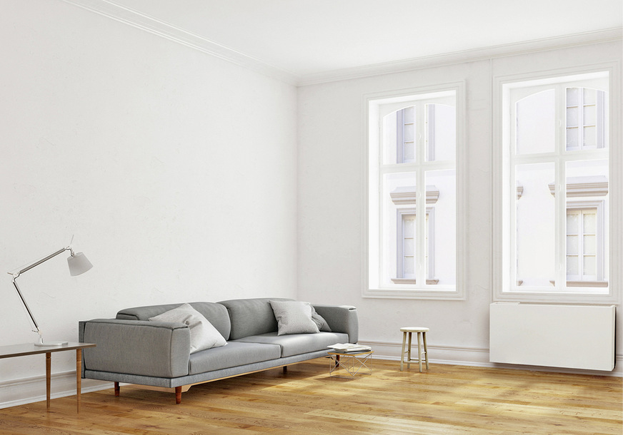 Zu- und Abluftsystem LAD cosy mit rekuperativer Wärmerückgewinnung.