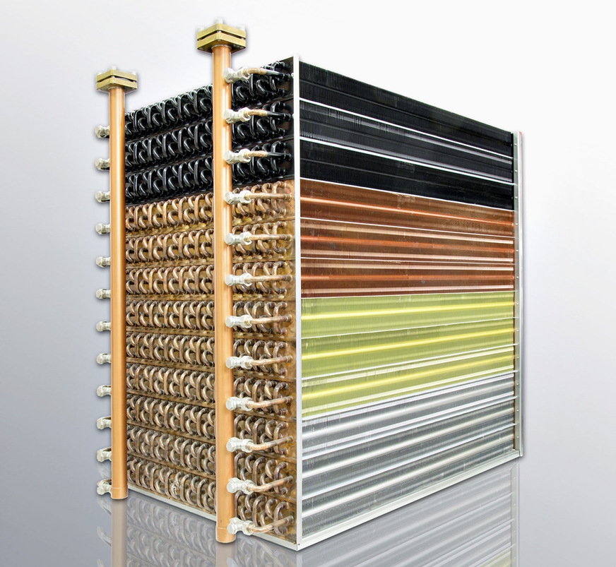 Modular aufgebauter Gegenstrom-Schicht-​Wärme­tauscher GSWT.