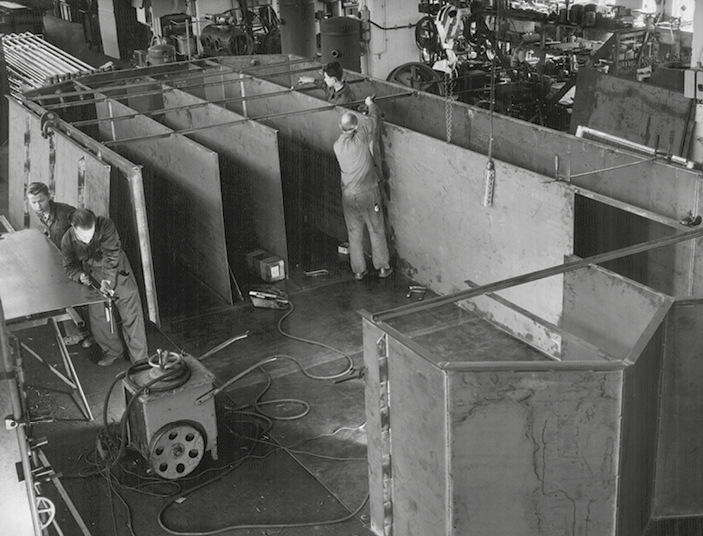 Die Produktion von Eiswasseranlagen im Jahr 1959.