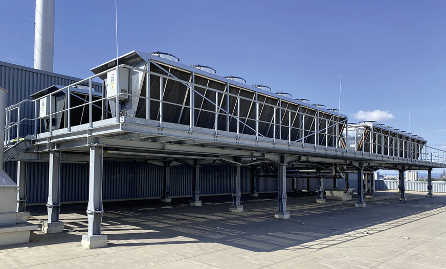 Zentrale Rückkühlanlage für Papier- und Streichmaschine mit 5,3 MW Kühlleistung