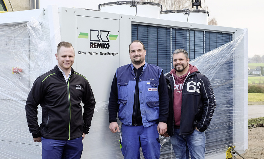 Gemeinsam wurde das Projekt erfolgreich umgesetzt: Cederic Düsterhoff, Projektkoordinator Trenz, Dirk Nolte, Geschäftsführer Nolte und Denis Zurheide, Planerberater Remko (v.r.n.l.).