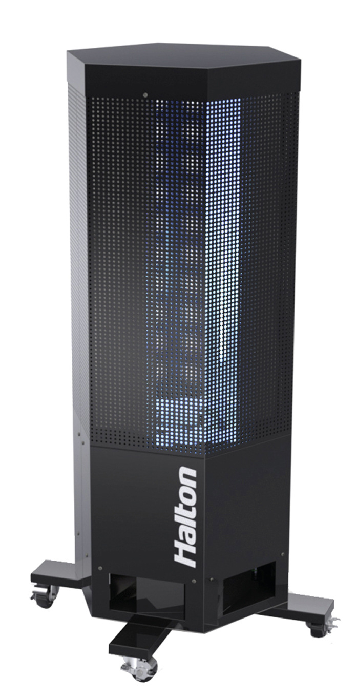 Mobiler UVGI-Luftreiniger.