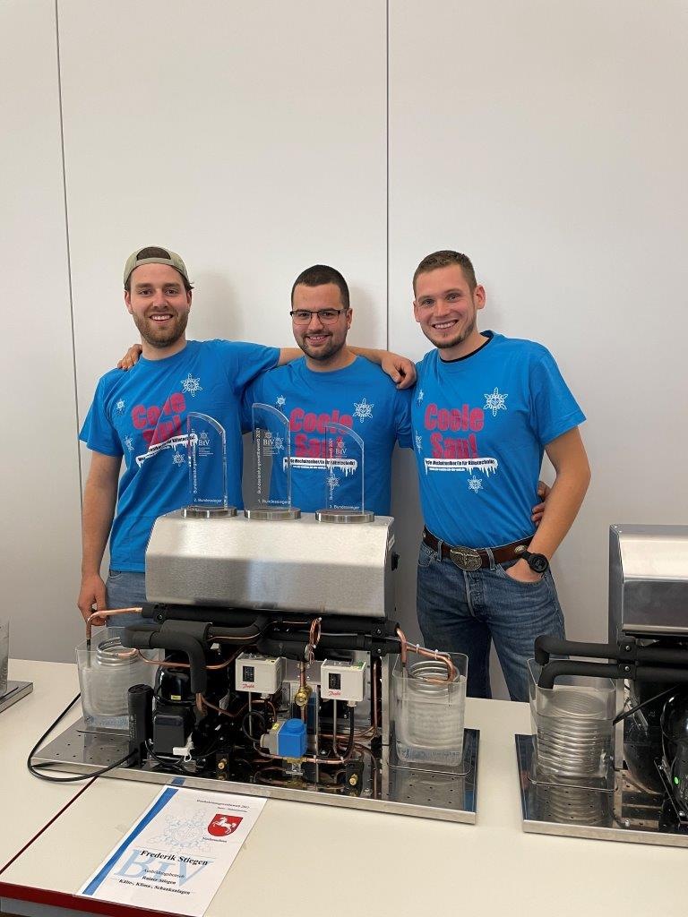 1. Bundessieger (mitte): Frederik Stiegen2. Bundessieger (links): Luca Doster3. Bundessieger (rechts): Marvin Herth