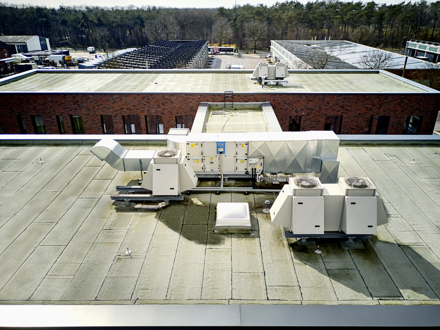 Eine Anlage der Serie D-AHU Modular P sorgt für die Belüftung des Gebäudes.