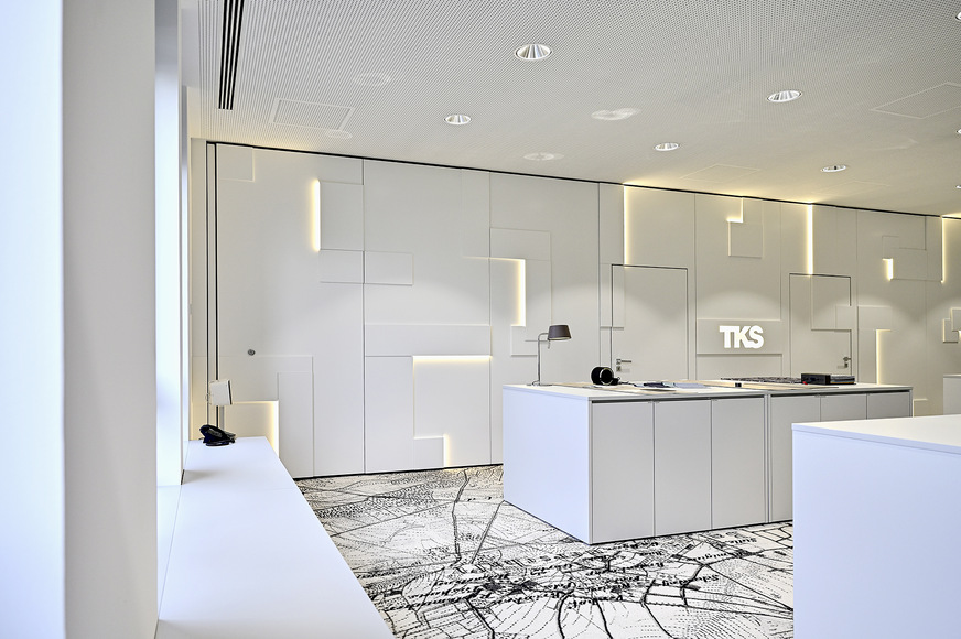 Die Lüftung erfolgt über unauffällige Lüftungsschlitze an der Decke.