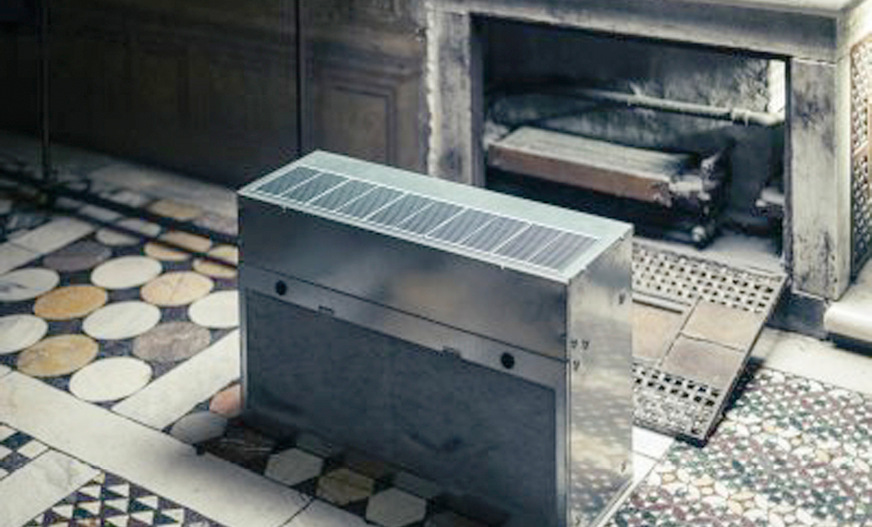 Für Besucher unsichtbar wurden die Konvektoren installiert.