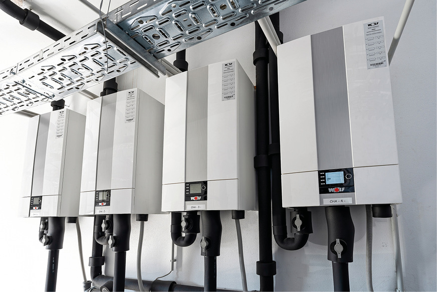 Wärmepumpen-Innenmodule des Penny-Projekts.