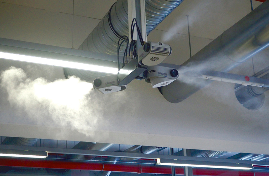 Hochdruck-Luftbefeuchtung Draabe TurboFog.