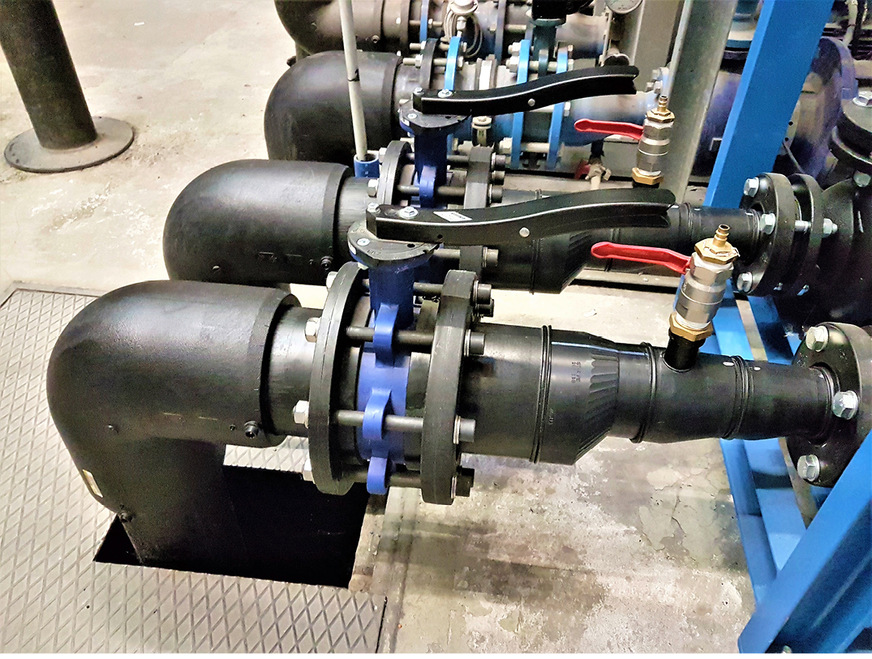 Die Verrohrung hat Reisner sauber ausgeführt – mit den PE100-RC-Rohrleitungen der Frank-Gruppe.