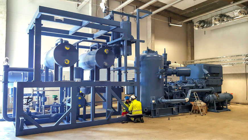 Ammoniak-Wärmepumpe von GEA.