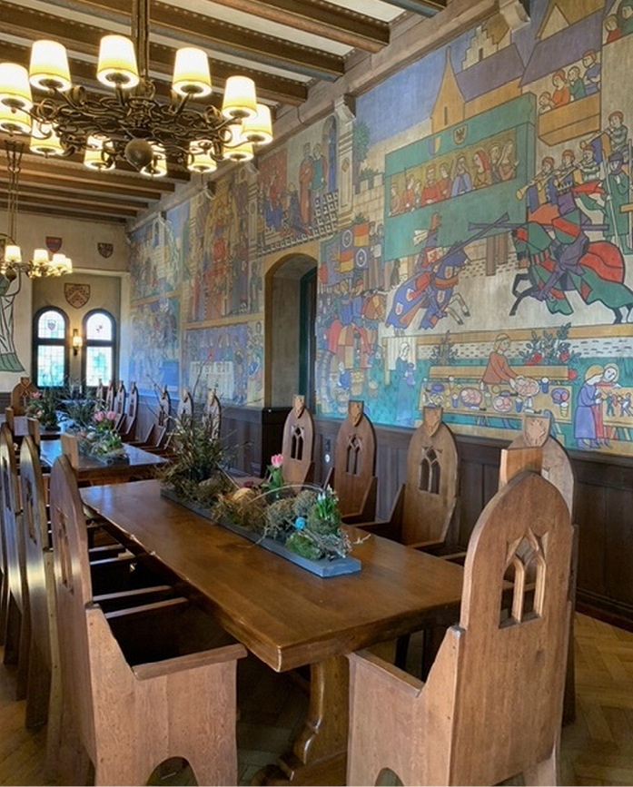 Der Rittersaal von Burg Gutenfels begeistert Besucher.