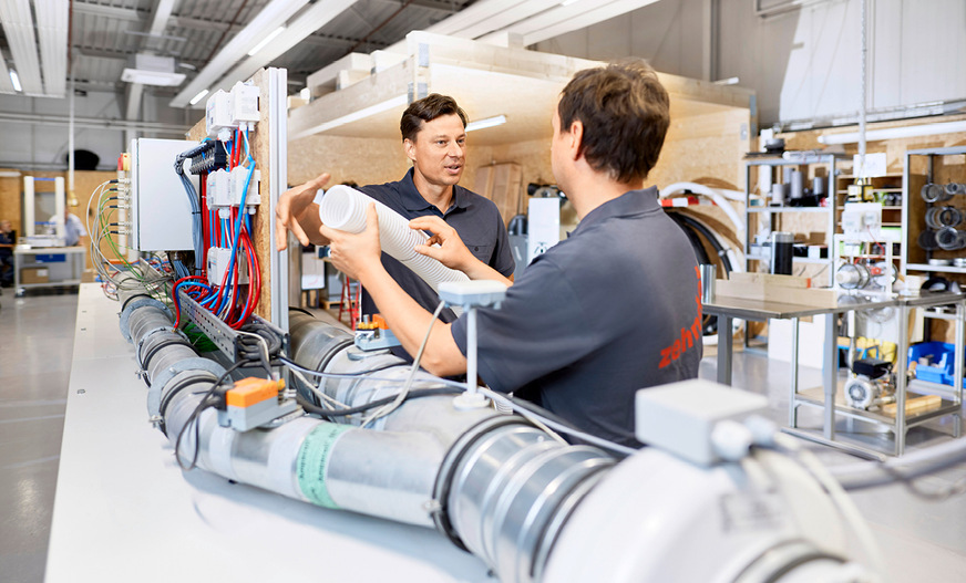 Mithilfe von Druckverlustprüfung im Labor erreichen die ­Komfort-Lüftungssysteme sehr günstige Schallemissionswerte.