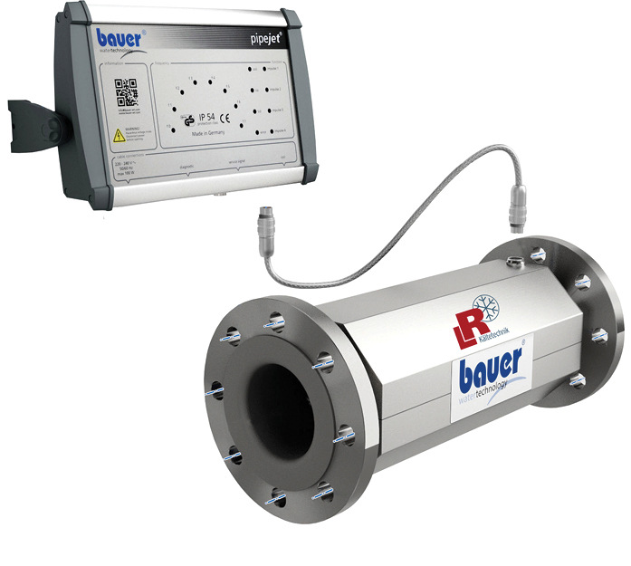 Das kompakte Bauer Pipejet-System sorgt für dauerhaft hohe Wasserqualität und damit für gute Wärmeübergänge – ohne den Einsatz von Chemie.