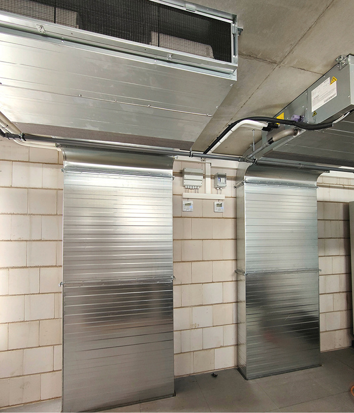 Inneneinheiten mit Kanalanschluss und ­Luftführung durch einen Doppelboden