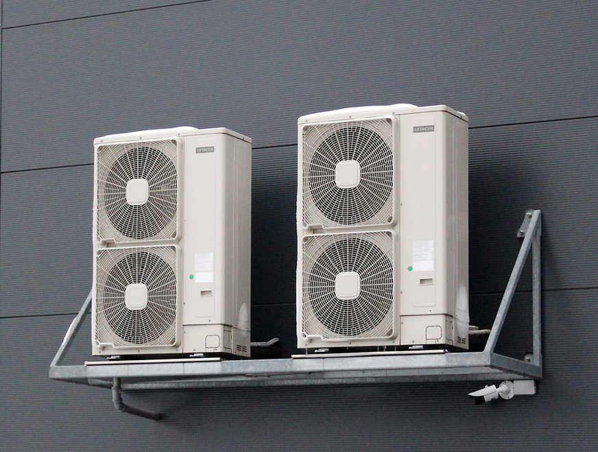 Wärmepumpen-Außeneinheiten.