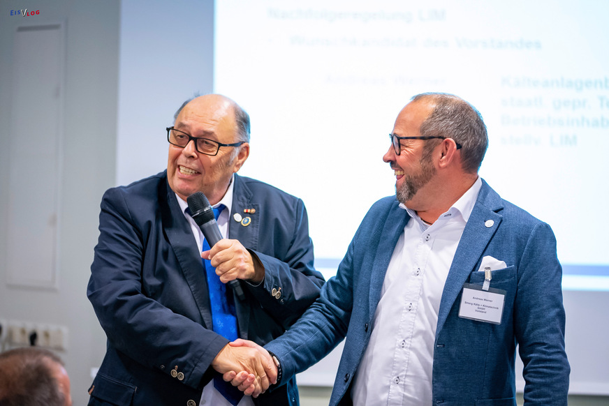 Alter und neuer Obermeister: Reiner Bertuleit (li.) und Andreas Werner