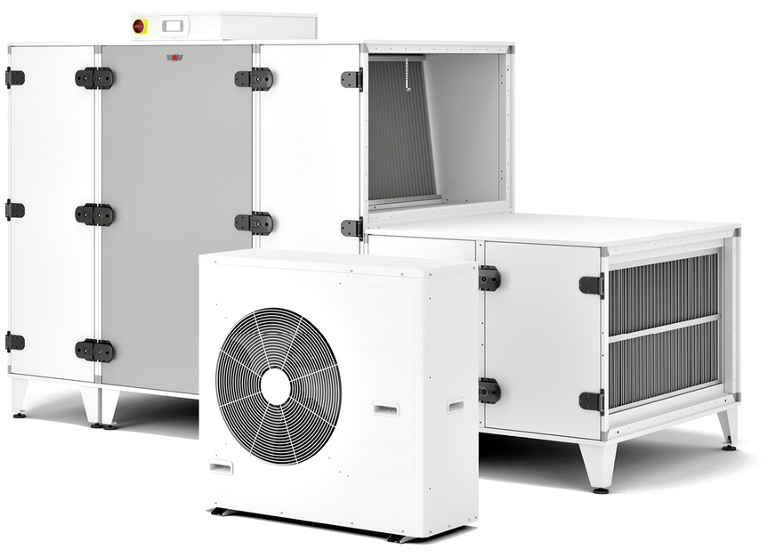Clima-Split-System von&nbsp;Wolf mit Luft/Wasser-Wärmepumpe.